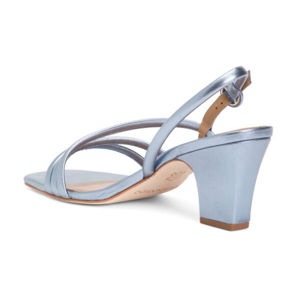 NEW BERNARDO Made In Brazil Patent Leather Naples Heels in metalic 1025 6j3 - Picture 3 of 4